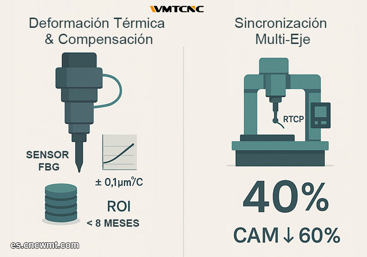 Máquinas CNC Contrarrestan