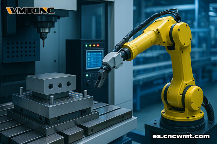 Fábrica-inteligente-robot-y-mandril-magnético