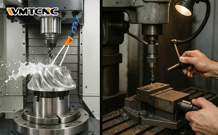 Mecanizado-CNC-vs.-Mecanizado-manual