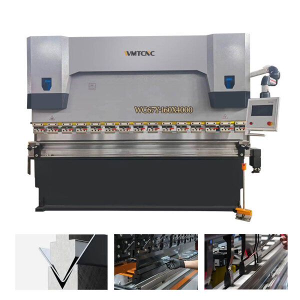 Máquina dobladora hidráulica de acero de alta precisión WC67Y-160X4000 con 4 m de longitud - Image 2